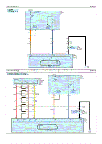 2014现代iX35 G2.4电路图-电铬后视镜系统
