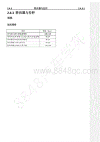 2023年长安CS85维修手册-2.4.3 转向器与拉杆