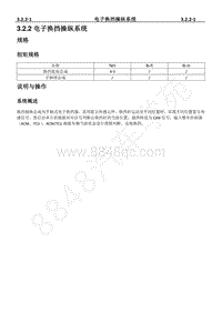 2023年长安CS85维修手册-3.2.2电子换挡操纵系统