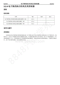 2023年长安CS85维修手册-3.2.4电子换挡执行机构及其控制器