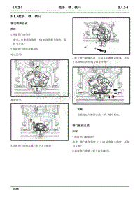 2023年长安CS85维修手册-5.1.3 把手 锁 锁闩