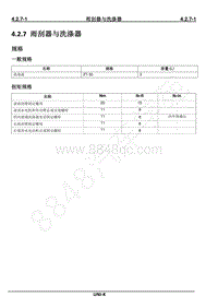 2023年长安UNI-K维修手册-4.2.7 雨刮器与洗涤器