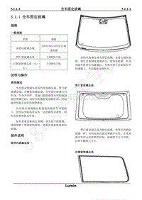 2023年长安Lumin维修手册-5.1.1 全车固定玻璃