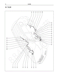 红标哈弗H6运动版电路图-车门线束