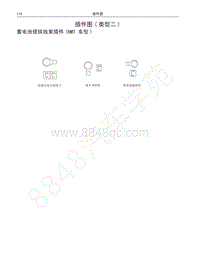 哈弗H6运动版蓝标电路图-蓄电池搭铁线束插件 6MT 车型 