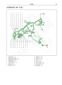 哈弗H6运动版蓝标电路图-仪表板线束 6MT 车型 