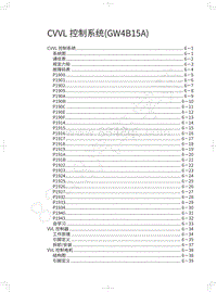 2019年哈弗新H6 Coupe-CVVL控制系统 GW4B15A 