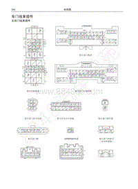 红标哈弗H6运动版电路图-车门线束插件