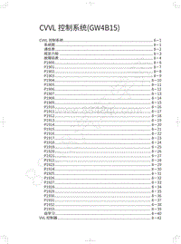 2019年蓝标全新哈弗H6维修手册-CVVL控制系统 GW4B15 