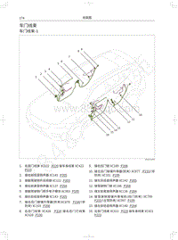 2017-2018年红标全新哈弗H6电路图-车门线束