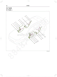 2019年红标全新哈弗H6电路图-车门线束
