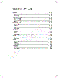 2021年哈弗H6S维修手册-润滑系统 GW4N20 