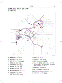 2019年哈弗H4蓝标电路图-仪表板线束（GW4G15F 6MT）