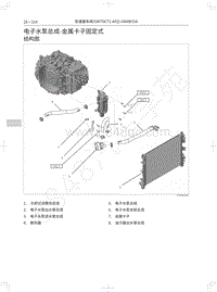 2020年哈弗H4蓝标维修手册-电子水泵总成-金属卡子固定式