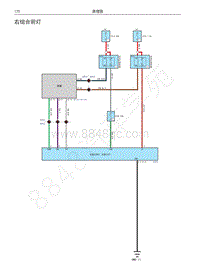 2016-2017款哈佛H7和H7L电路图-右组合前灯