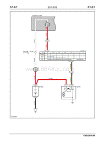 2010款长安金牛星F202电路图-3.1.4 起动系统