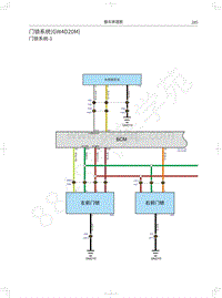 2020长城炮越野皮卡电路图-门锁系统 GW4D20M 