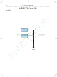 2020长城炮越野皮卡电路图-共用搭铁汇总 GW4C20B 