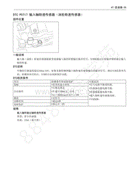 长城嘉誉V80维修手册-DTC P0717 输入轴转速传感器（涡轮转速传感器）