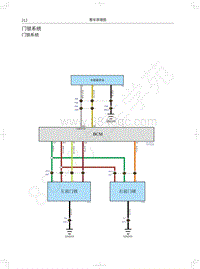 2022长城机车版皮卡电路图-门锁系统