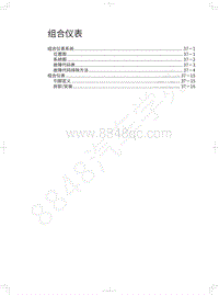 2021长城炮EV维修手册-组合仪表