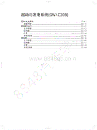 2022年长城炮黑弹-起动与发电系统 GW4C20B 