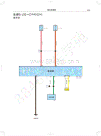 2021款长城炮乘用皮卡电路图-差速锁-状态一 GW4D20M 