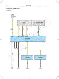 2021款长城炮乘用皮卡电路图-灯光系统 GW4D20M 