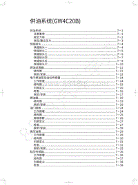 2022年长城炮黑弹-供油系统 GW4C20B 