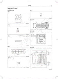 2022长城炮黑弹电路图-仪表板线束 8AT 