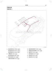 2018年WEY-VV7基础版电路图-顶棚线束