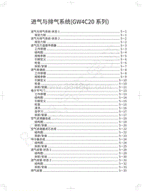 2018年长城WEY-VV5升级款-进气与排气系统 GW4C20系列 