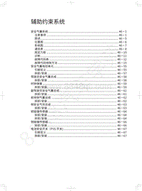 2018年长城WEY P8维修手册-辅助约束系统