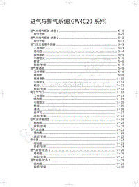 2018年长城WEY-VV7升级版-进气与排气系统 GW4C20系列 