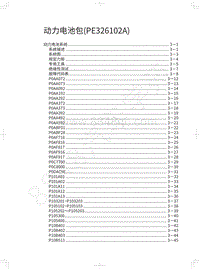 2022款欧拉黑猫维修手册-动力电池包 PE326102A 