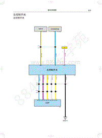 2021年坦克300电路图-左控制开关