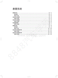 2022年坦克500维修手册-悬置系统