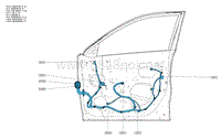 2020年风神AX4 中改款电路图-4.7 右前门线束