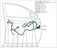 2021-2022年全新风神AX5电路图-4.7 右前门线束