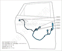 2021-2022年全新风神AX5电路图-4.9 右后门线束