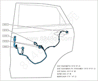 2021-2022年全新风神AX5电路图-4.8 左后门线束