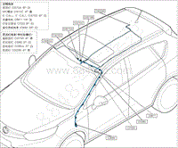 2021-2022年全新风神AX5电路图-4.5 顶棚后顶灯线束