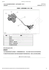 2019年福克斯-308-06 手动变速器外部控制器 - 6 速手动变速器 - 6MX65