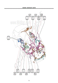 雷克萨斯ES系列-车身线束和线束 A25A-FXS A25B-FXS LHDHV-W1