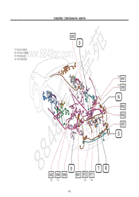 雷克萨斯ES系列-车身线束和线束 A25A-FXS A25B-FXS LHDHV-W2