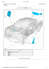 2016-2017年福特猛禽F150-204-04B 轮胎压力监控系统 TPMS 