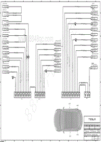 2021年特斯拉Model 3电路图-配电 Grounding Cabin