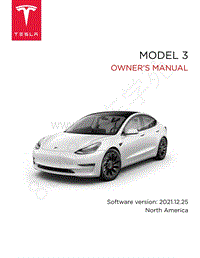 2021-2022年特斯拉MODEL3-80 用户手册