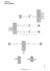 2014年沃尔沃XC90电路图-组38仪表