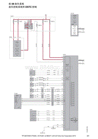 2014年沃尔沃V70电路图-组59刹车系统